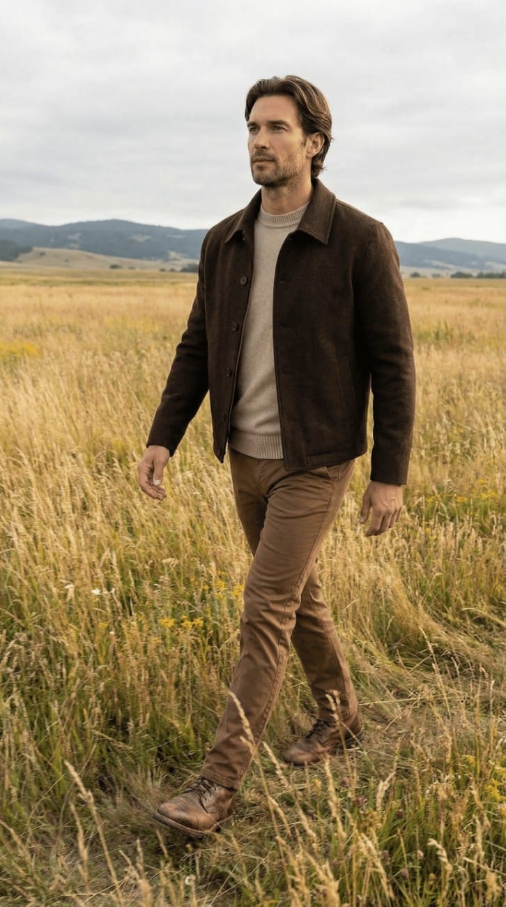 Model with natural aesthetic background 1